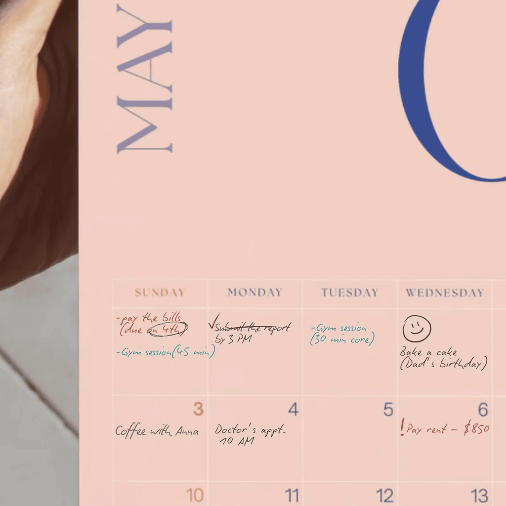 2026 A4 Colorful Wall Calendar – Monthly Planner