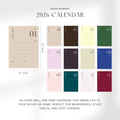 2026 A3+ Colorful Wall Calendar – Monthly Planner