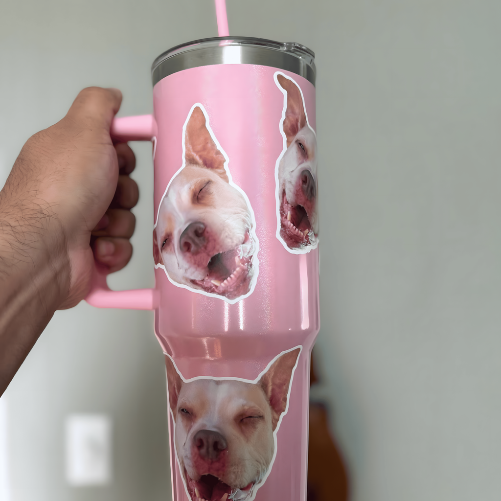 Custom Photo Sticker – Custom Face, Portrait & Photo Decal for Water Bottle, Laptop, Car | Personalized Die-Cut Waterproof