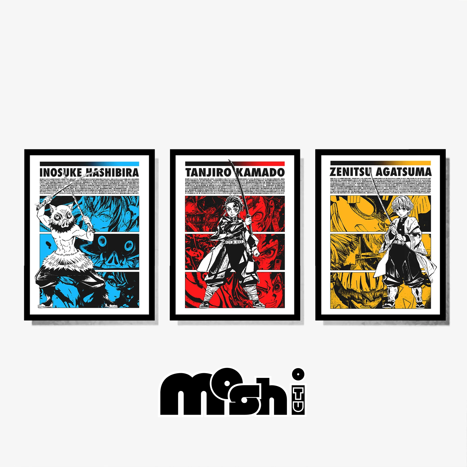 Set of 3 Demon Slayer Posters V1