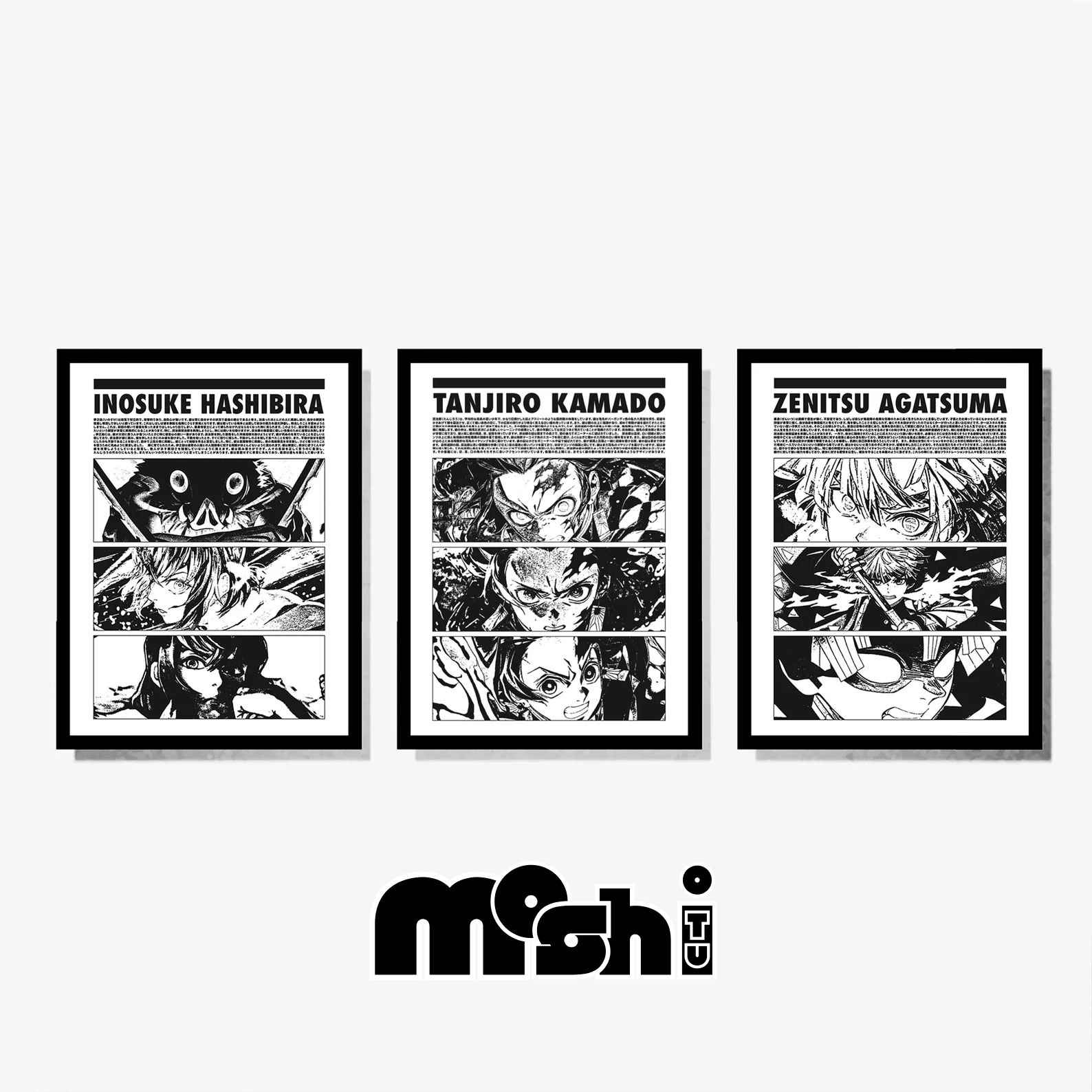 Set of 3 Demon Slayer Posters V2