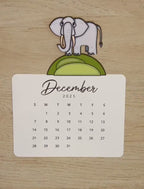 Safari Animals Desk Calendar 2026 – Illustrated Animal Calendar