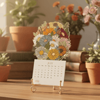 2026 Daisy Stackable Desk Calendar – Retro Retro Floral Design